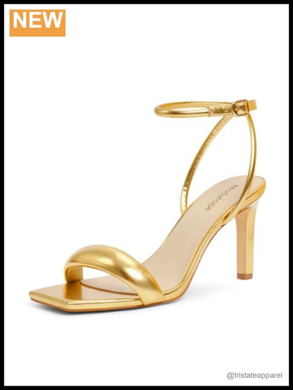 Womens Open Toe Strappy High Heels Ankle Strap Heeled Sandals